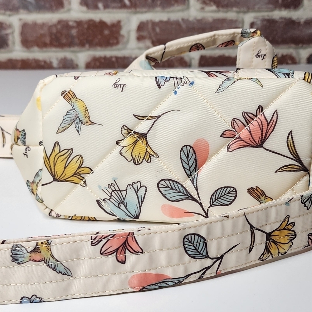 lug Floral Crossbody Bag in Cream, Pink, Blue, Yellow - Picture 7 of 9
